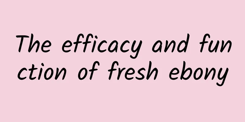 The efficacy and function of fresh ebony