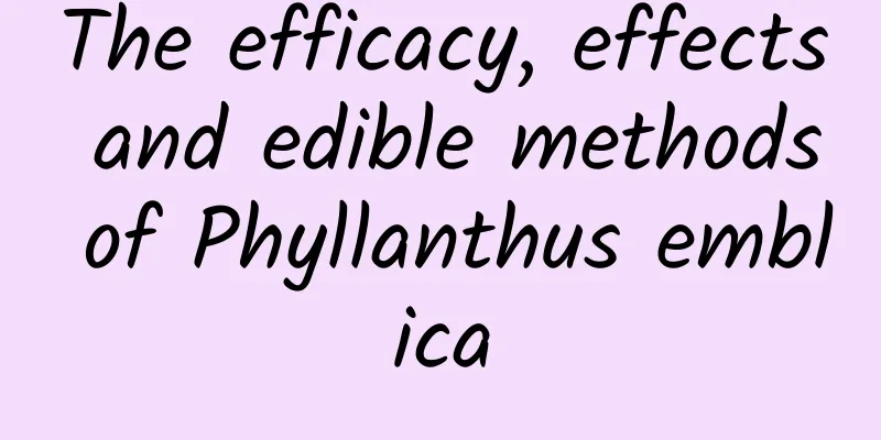 The efficacy, effects and edible methods of Phyllanthus emblica