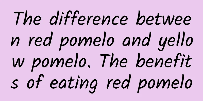 The difference between red pomelo and yellow pomelo. The benefits of eating red pomelo