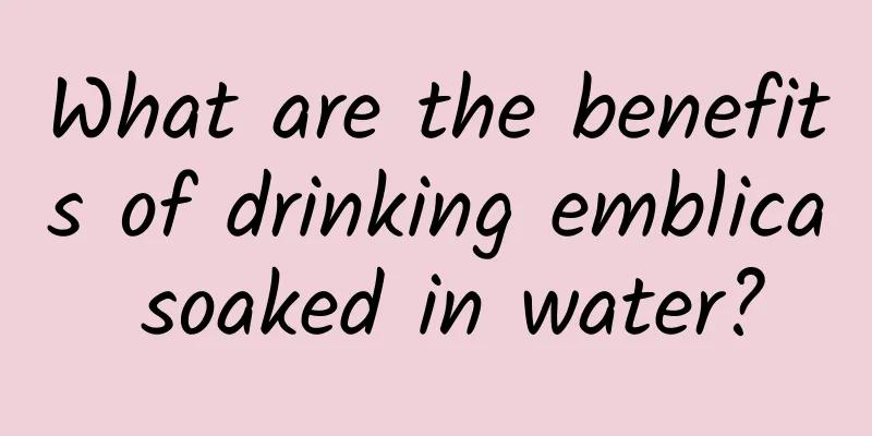 What are the benefits of drinking emblica soaked in water?