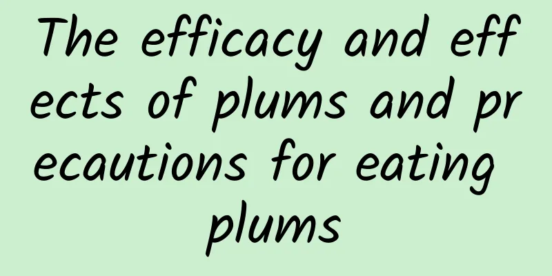 The efficacy and effects of plums and precautions for eating plums