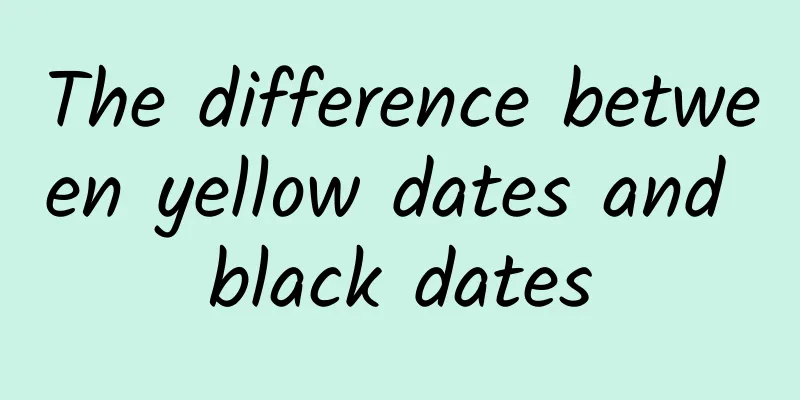 The difference between yellow dates and black dates