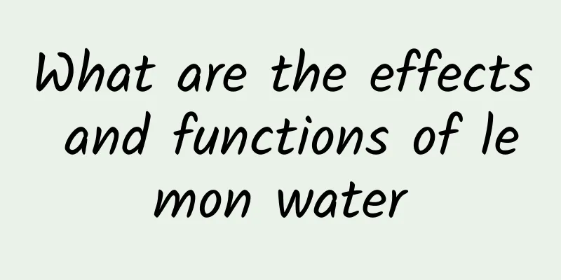 What are the effects and functions of lemon water