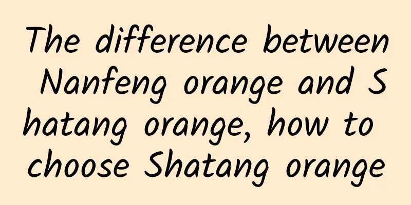 The difference between Nanfeng orange and Shatang orange, how to choose Shatang orange