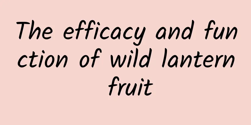 The efficacy and function of wild lantern fruit