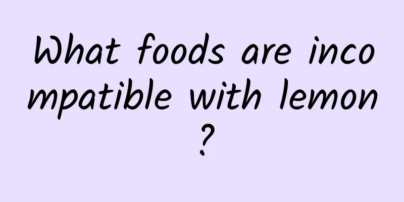 What foods are incompatible with lemon?