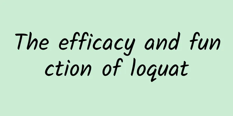 The efficacy and function of loquat