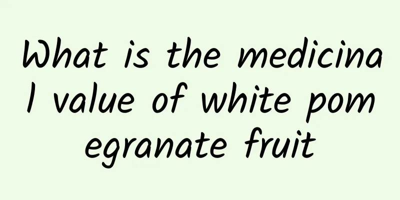 What is the medicinal value of white pomegranate fruit