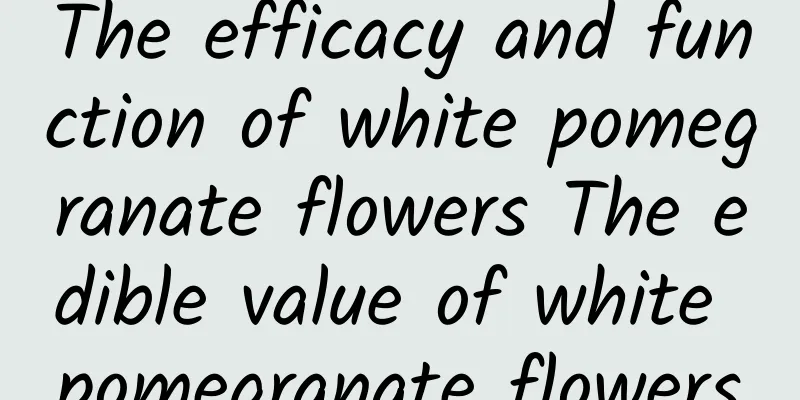 The efficacy and function of white pomegranate flowers The edible value of white pomegranate flowers