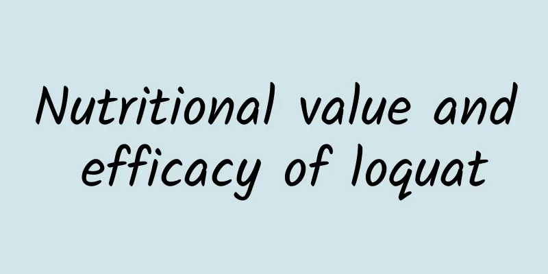 Nutritional value and efficacy of loquat