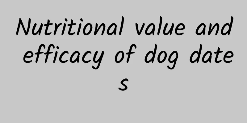 Nutritional value and efficacy of dog dates