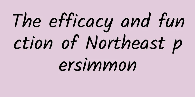 The efficacy and function of Northeast persimmon