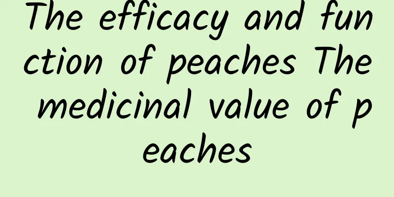 The efficacy and function of peaches The medicinal value of peaches