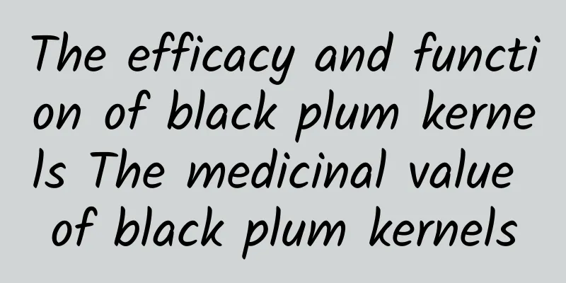 The efficacy and function of black plum kernels The medicinal value of black plum kernels