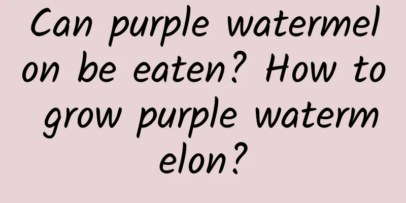 Can purple watermelon be eaten? How to grow purple watermelon?