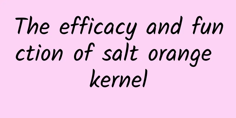 The efficacy and function of salt orange kernel