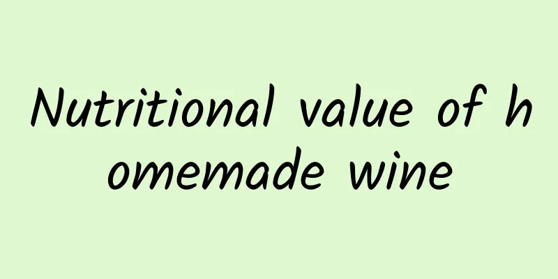 Nutritional value of homemade wine