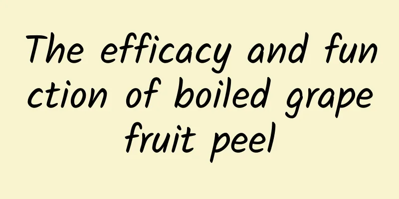 The efficacy and function of boiled grapefruit peel