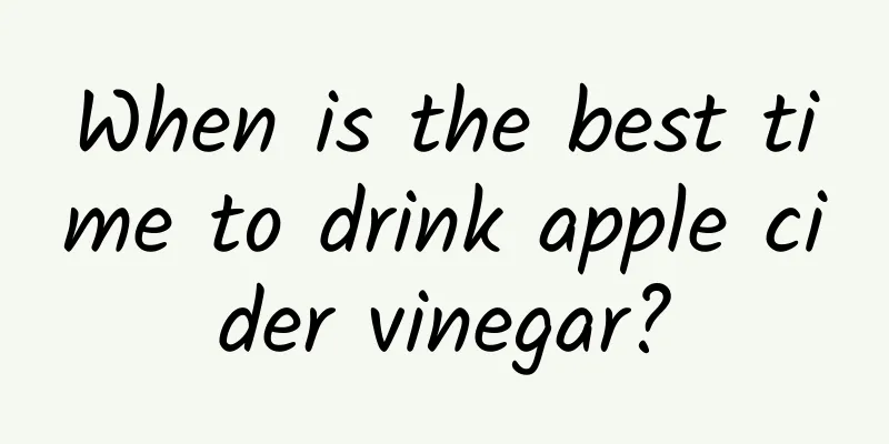 When is the best time to drink apple cider vinegar?