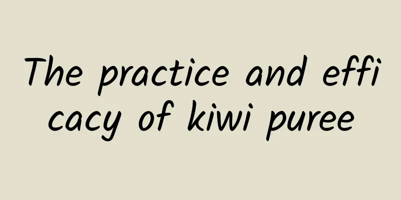 The practice and efficacy of kiwi puree