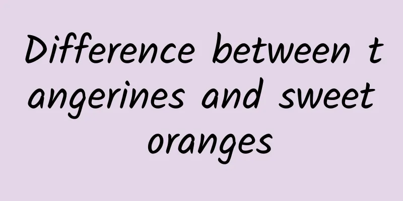 Difference between tangerines and sweet oranges