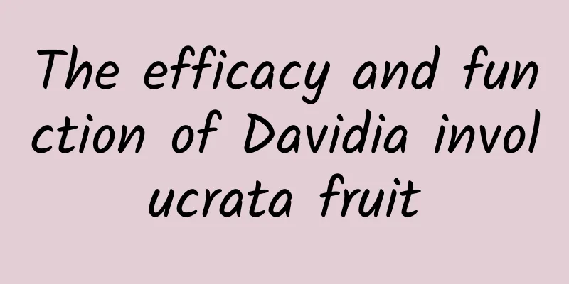 The efficacy and function of Davidia involucrata fruit