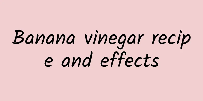 Banana vinegar recipe and effects