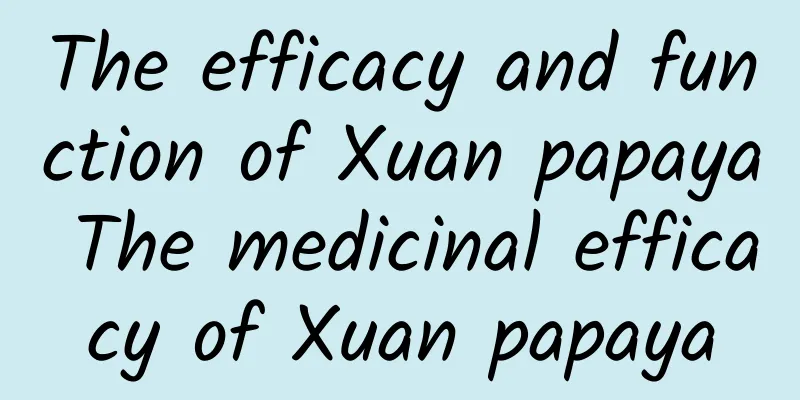 The efficacy and function of Xuan papaya The medicinal efficacy of Xuan papaya