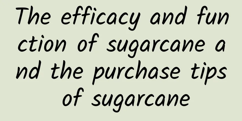 The efficacy and function of sugarcane and the purchase tips of sugarcane