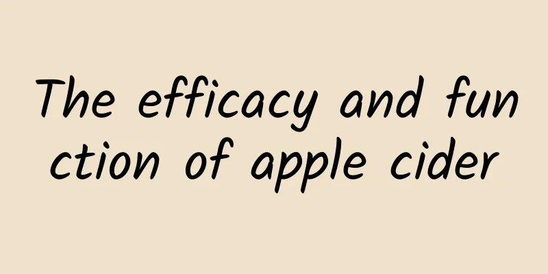 The efficacy and function of apple cider