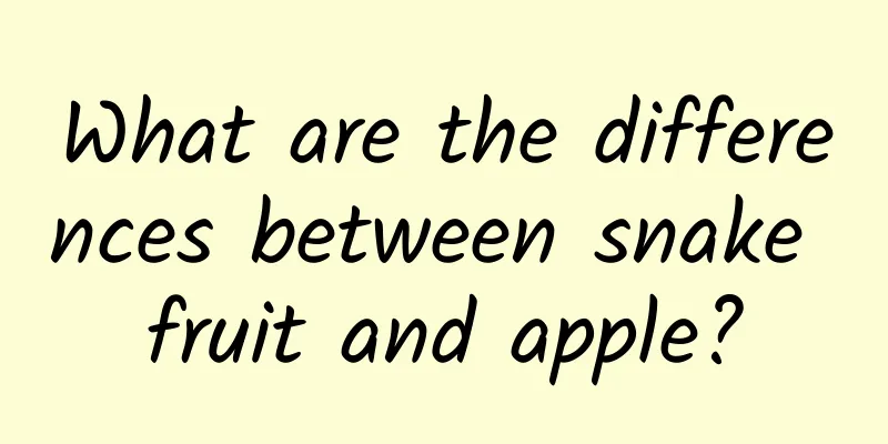 What are the differences between snake fruit and apple?