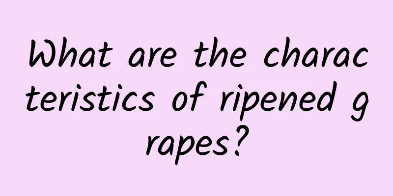 What are the characteristics of ripened grapes?