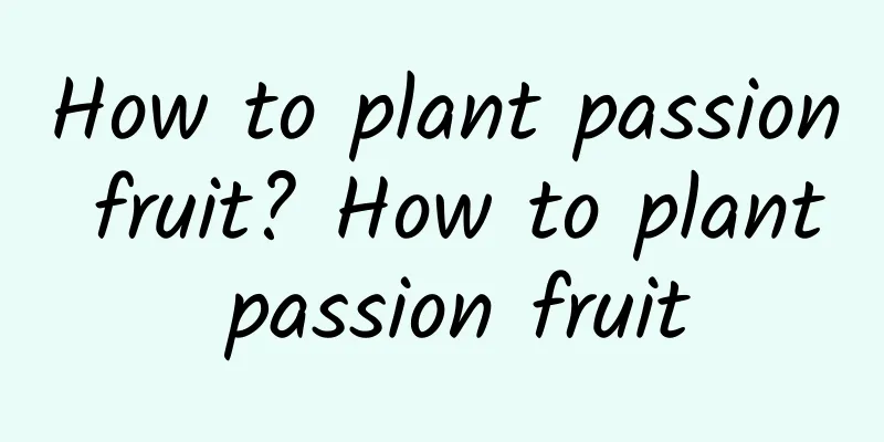 How to plant passion fruit? How to plant passion fruit