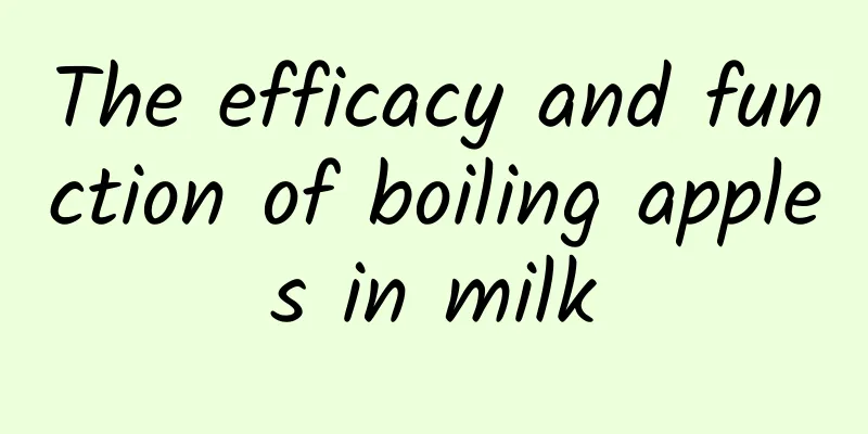 The efficacy and function of boiling apples in milk