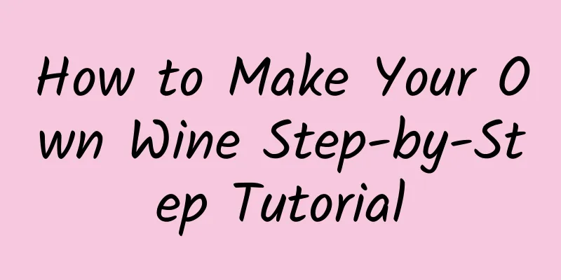 How to Make Your Own Wine Step-by-Step Tutorial