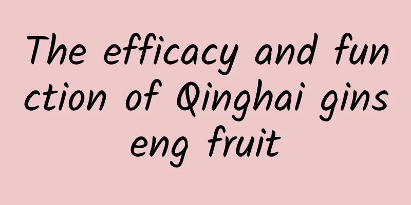 The efficacy and function of Qinghai ginseng fruit