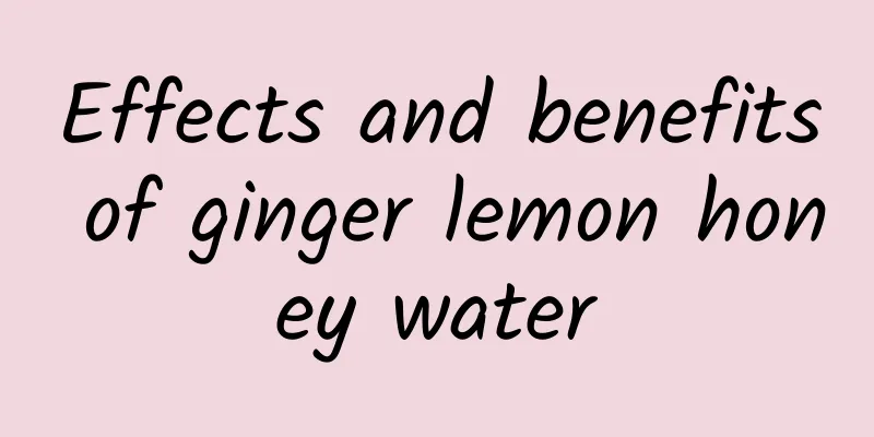 Effects and benefits of ginger lemon honey water