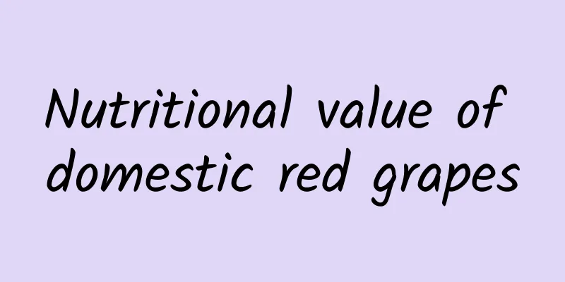 Nutritional value of domestic red grapes