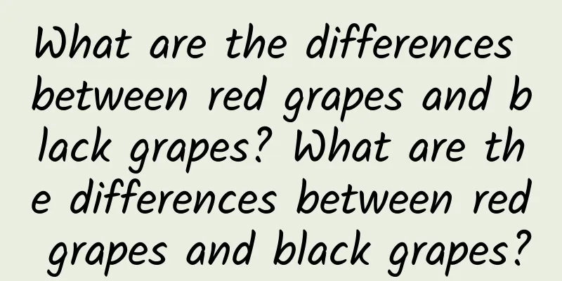 What are the differences between red grapes and black grapes? What are the differences between red grapes and black grapes?