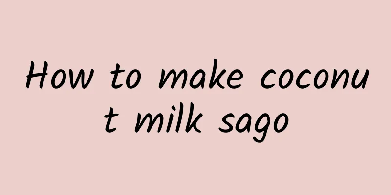 How to make coconut milk sago