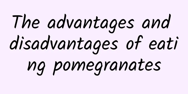 The advantages and disadvantages of eating pomegranates