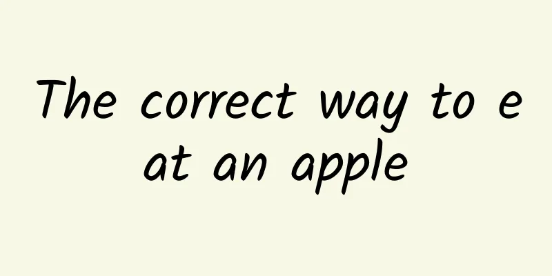 The correct way to eat an apple