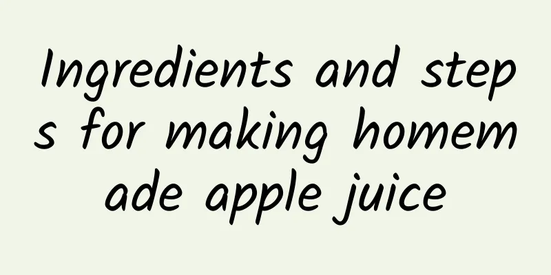 Ingredients and steps for making homemade apple juice