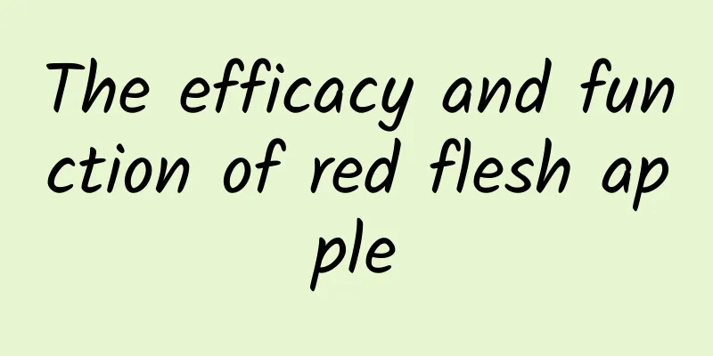 The efficacy and function of red flesh apple