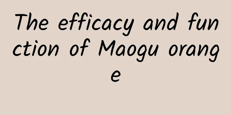 The efficacy and function of Maogu orange