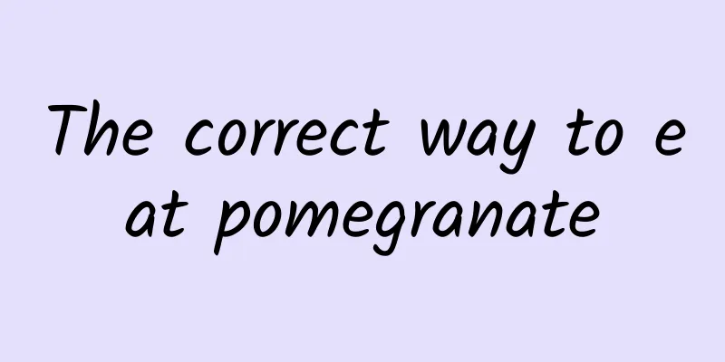 The correct way to eat pomegranate