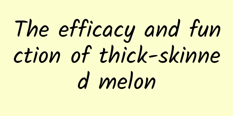 The efficacy and function of thick-skinned melon