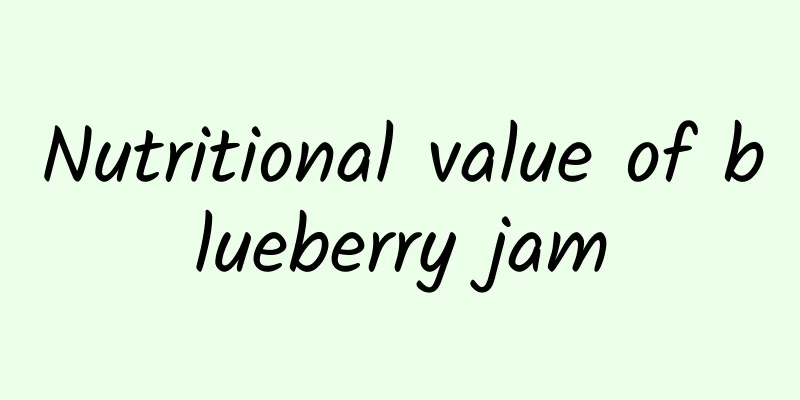 Nutritional value of blueberry jam