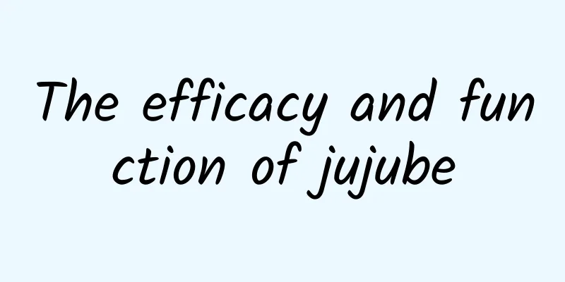 The efficacy and function of jujube