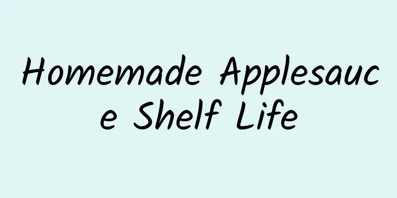 Homemade Applesauce Shelf Life